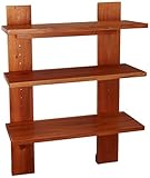 壁美人 マホガニー ホチキスで取付壁掛け家具 ラダーシェルフ42 ナチュラル 痕が目立たない MLD42NA 幅420×奥行177×高さ600mm