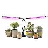 Imikoko 植物ライト 植物LED ライト 植物育成用 ダブルチューブ クリップ式 調節でき 低消耗電力 省エネルギ 長寿命 室内用 ガーデン・温室フラワー・水耕栽培適用（改良版）