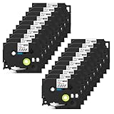 ブラザー テープ TZe-131 透明地黒文字 20個セット 幅さ12mm 長さ8m ピータッチキューブ機種対応 P-touch 互換品 ラミネート テープカートリッジ