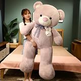 くまぬいぐるみ テディベア ぬいぐるみ テディベア 抱き枕 くま縫い包み プレゼント 体にフィット お祝い ふわふわぬいぐるみ パープル 100cm 抱き枕 抱きまくら かわいい もこもこ 柔らか 人形クッション ソフト つぶらな瞳シリーズ 超リアル
