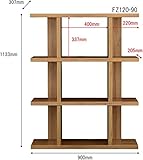 オープンシェルフ ラック 木目調 フィズシェルフ ダークナチュラル 12090