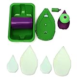 装飾ペイントローラートレイ絵画ブラシペイントパッドポイントペイントホームデコレーションツール(2セット)