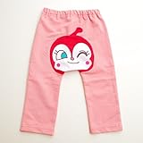 アンパンマン ロング丈パンツ ドキンちゃんキャラ顔つき 80ｃｍ-95ｃｍ （EA4557) (80ｃｍ)