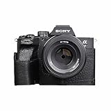 SONY A7M4/A7S3/A7R5/A7VI/A7SIII 用 ボディーハーフケース ボディケース バッテリーの交換でき 三脚ネジ穴付き カメラケース (ブラック)