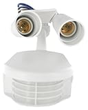 Leviton PS200-1FW 1000W Incandescent, 200 Degree, 4000 Square Feet Coverage, PIR Outdoor Occupancy S