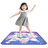 ダンスマット Skirfy 電子ピアノマット おもちゃ 4つモード 自動採点 LED搭載 音楽 プレイマット 音量調整 柔軟素材 滑り止め 折りたたみ ミュージックマット プリンセス 子供 ギフト 誕生日プレゼント 小学生 女の子