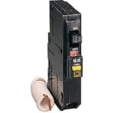 Square D by Schneider Electric qo115gficp QO qwik-gard 15 Amp単極漏電遮断器回路ブレーカー