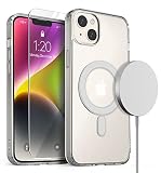 【VRS】 iPhone14Plus 対応 ケース カバー クリア ガラスフィルム セット MagSafe対応 マグネット 付き シンプル ストラップホール 付 スマホケース 耐衝撃 マグセーフ対応ケース 薄型 透明 クリアケース スマホカバー iPhoneケース [ Apple iPhone14プラス iPhone14 Plus iPhone14+ アイフォン14Plus アイフォン14プラス 対応] MagSafe Crystal Mixx クリア 【日本正規代理店保証品】