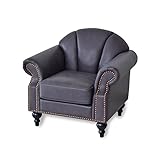 ソファー シェル型 1人掛け 【トルメキア1P ヴィンテージブラック】 幅88cm ヴィンテージ風 ミッドセンチュリー ポケットコイル42個 ローソファー 脚取り外し可