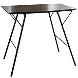 ルネセイコウ テーブル トラス バレルテーブル750 折りたたみ式 ダークブラウン/ブラック TBT-7550TD