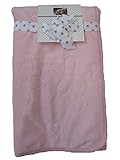 Baby's 75x75 cm double layered bunny jacquard fully lined coral fleece blankets pink by Pitter Patte