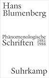 Phaenomenologische Schriften: 1981-1988