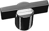 Stanley Hardware BB8084 1.57" Diameter Meis Knob in Black Chrome [並行輸入品]