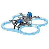 FPV ドローンフレームキット、2.5インチクアッドコプター反転ラックフレーム112mm/4.4インチホイールベースレーシングドローンアクセサリー、衝突防止保護リング付き(青)