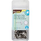 Dritz 44283 Upholstery Decorative Round Head Nails, Brushed Silver, 7/16-Inch, 24-Pack [並行輸入品]