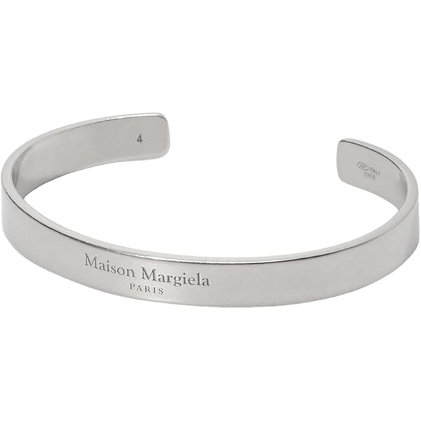 Maison Margiela メゾンマルジェラ シルバーSM1UY0023 Maison Margiela メゾンマルジェラ シルバー ロゴ バングル