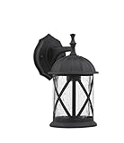 Chloe Lighting CH5331-BLK-OSD1 10.25-Inch Tall Transitional 1-Light Black Outdoor Wall Sconce [並行輸入品
