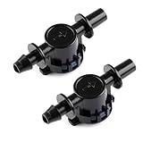 VERY100　マイクロ灌漑システム　ドリッパー散水ホース用スイッチ　開閉弁　水まきストッパー　２０個セット　4mm/7mmホースと内径6mmノズル用