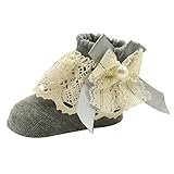 Zhhlinyuan 安定した品質 ベビー Girl Super Soft Cute Lace Bow Frilly Ankle Socks Princess Socks