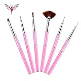 Ejiubas　ジェルネイル　筆　ジェルネイル　ブラシ　ネイル筆　ジェルネイルブラシセット　柔...