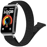 交換用ストラップ Huawei Band 10/9/8 対応 バンド 金属コネクタ ナイロン スポーツ ストラップ調整可能
