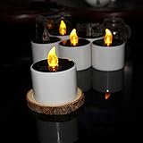Asentech 6個セット 太陽Ledキャンドル 教会 屋外 ホーム用キャンドル 無煙環保