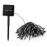 Solar LED String Patio Lights Outdoor 100 LED String Lights 33 ft Solar Powered Waterproof Starry Fa