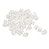 白いプラスチック製の6ミリメートルDiaの穴ファスナードアロックロッドエンドは、100個のクランプ