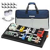 Donner エフェクターボード ペダルボード ギターエフェクターケース 軽量 アルミ製 (46×32.4×6.7cm) 3WAYバッグ&面ファスナー付 DB-S300