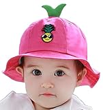 (ラボーグ)La Vogue ベビー帽子 バケットハット つば広 赤ちゃん サファリハット 子供 キッズ キャップ 女の子 男の子 かわいい UVカット 日焼け ローズ
