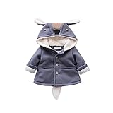 Pojour ベビー服 子供服 女の子 秋冬 防寒 ソフトカーディガンコート おしゃれ かわいい尾ジャケット フード付き 厚手 長袖 暖かい ベビールームウェア 普段着 カジュアル 旅行 記念日 プレ