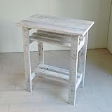 リサイクルウッド　パソコンデスク [ホワイト]