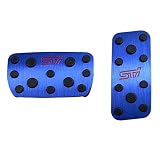 BOYOUS【最新型】 スバル オートマ用 アルミ ペダル 工具不要 AT専用設計 ブレーキ アクセル カバー 防キズ 防汚れ 滑り止め 2点セット適合多数 インプレッサ GE/GH/GR/GV系 GP/GJ系 フォレスター SG系 SH系 SJ系 レガシィBL/BP系 BM/BR系 BN系(レガシィB4) レヴォーグ VM系 XV GH系 GP系（ブルー）