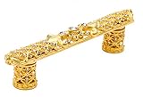 Carpe Diemハードウェア7635 – 8 C Versailles 4-inch o.c. Small Pull Fleur De Lys with Swarovski Crystals an