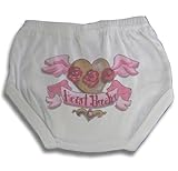 Light of Mine Designs Heart Breaker Girl Diaper Cover/Panty Brief, 6 Months by Light of Mine Designs