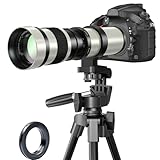 望遠レンズ - ソニー用Eマウントレンズ 420-800mm f/8.3 マニュアルズームレンズ Sony A7C A7R A7S A7 A7 A9 A6700 A6600 A6500 A6400 A6300 A6100 A6000 A5100 A500 00 ミラーレス 一眼レフカメラレンズ。