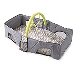 折りたたみ ベビーベッド 持ち運び 添い寝 コンパクト ベッド (グレー)