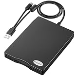 Chuanganzhuo フロッピーディスクリーダー 3.5インチ 外付けUSBフロッピーディスクドライブ フロッピーディスクリーダー PC ノートパソコン Windows 11/10用 (つや消しテクスチャ、3.5インチ)