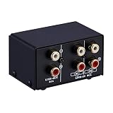 ZEYUAN オーディオ スイッチャー 3.5mm 2 in 1 Out / 1 in 2 Out A/B スイッチ ステレオ オーディオ スプリッター ボックス 歪みのない 3.5mm ジャック コンピューター スピーカーとヘッドフォンの切り替え用…