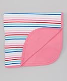 Organic Cotton Carousel Stripe Baby Blanket [並行輸入品]