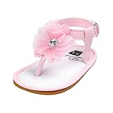 Tonsee ベビー シューズ 可愛い フラワー サンダル 赤ちゃん ラブリー ファーストシューズ プリンセス ファーストウォーカー (11cm, ピンク)