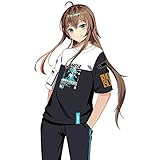 MZYSTJ Arknights アークナイツ アーミヤ 印象Tシャツ コスプレ衣装 男女兼用 春夏服 (Tシャツ,XL)