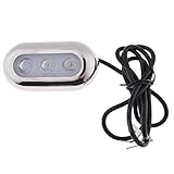 B Blesiya 耐腐食性　ステンレススチール製　水中ライト　ledライト　防水機能付き　汎用