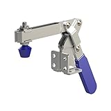 Clamp-Rite 11170CR Vertical Handle Toggle Clamp, Flanged Based, Angle Mount, U-Bar, 375 lb Holding C