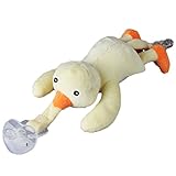 Nice Days（ナイス　ディズ）　ベビー　おしゃぶりホルダー　ぬいぐるみ　取り付け簡単　動物　シリーズ　 (アヒル)