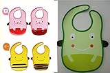 SHINA　子供用　よだれかけ よだれ掛け 防水 ビブ　防水 スタイ ＆ お食事 エプロン 2 way ビブ かわいい アニマル 柄 3枚 セット