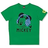 ベビードール ディズニー ヘッドホン貼付ミッキーTシャツ 男女兼用 DISNEY Collection XL グリーン