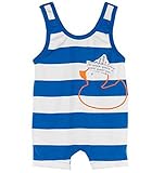 Le Topルトップ アヒルボーダー グレコスイムスーツ ベビースイミングにも (3M)