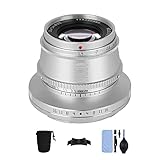 TTArtisan 銘匠光学 35mm F1.4 ASP-C 大口径手動固定焦点 L マウントレンズ ライカ T、TL、TL2、CL, シグマ FP 用【2年保証付】,シルバー