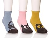 SDBING 3ペア乳児幼児ベビーソックスコットンシームレスno-skid Cartoon Desginソックス